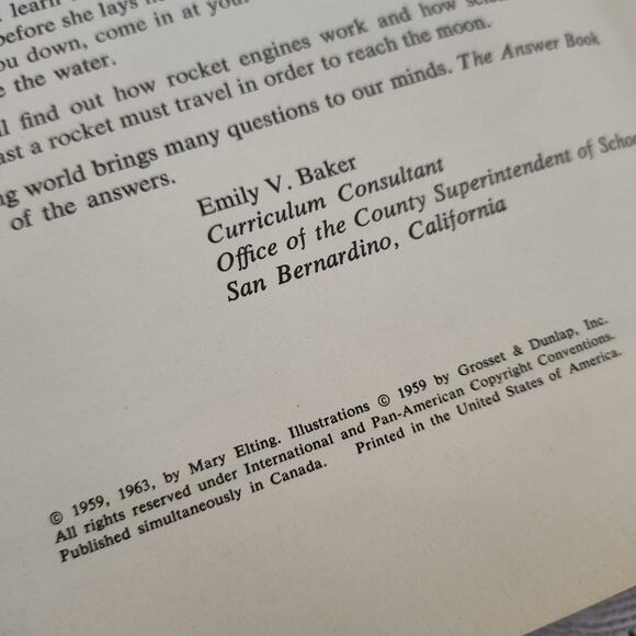 The Answer Book 300 Questions Children Ask Most Often - Mary Elting HC Book 1963 - Picture 12 of 15